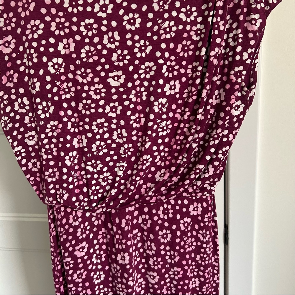 Loft Floral Purple Dress - Picture 4 of 5